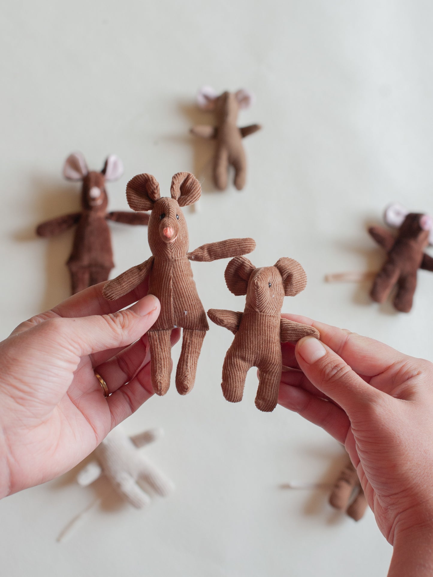 Dollhouse Mouse Family Bundle - PDF Sewing Pattern & Instructions