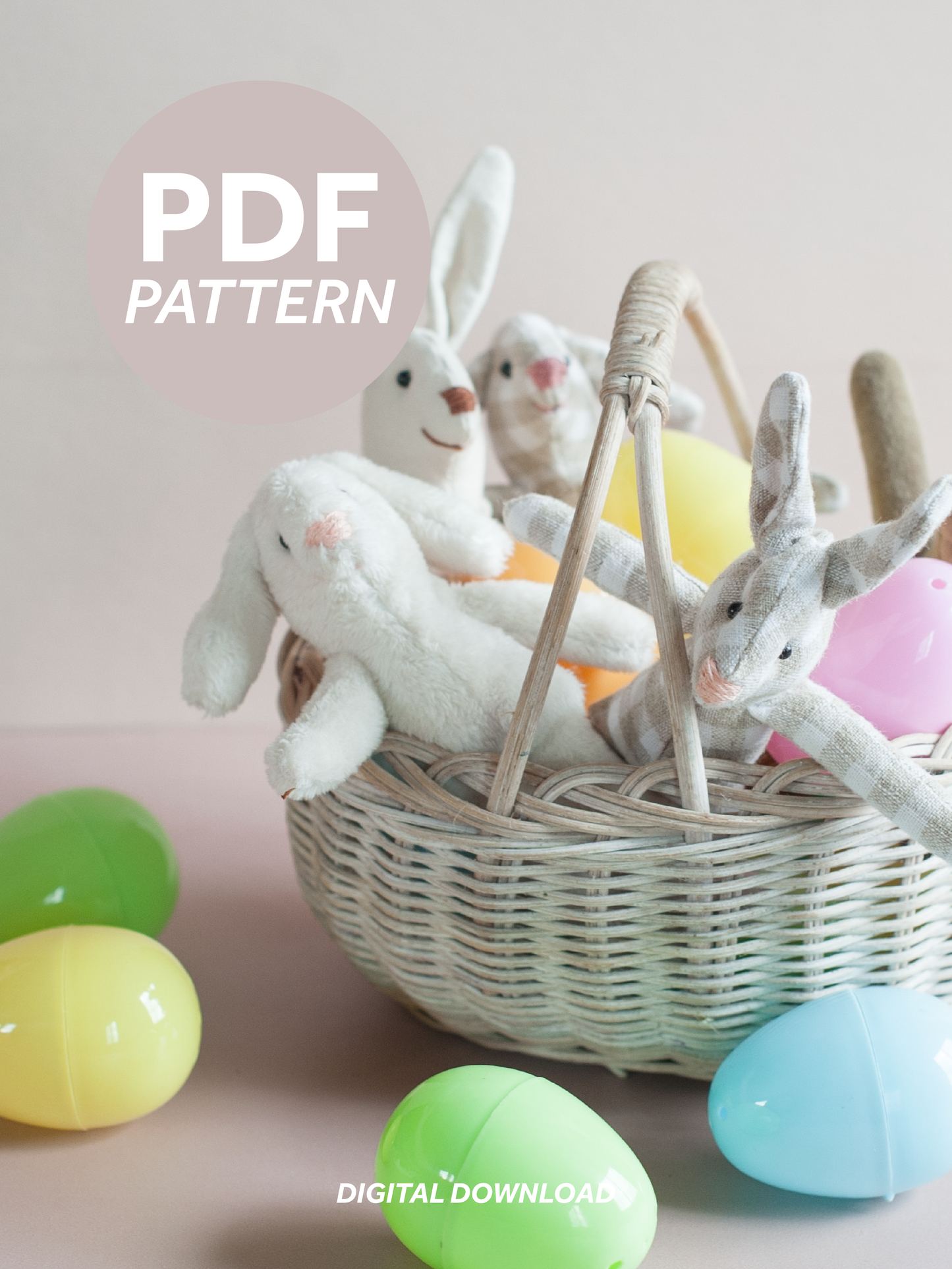 Dollhouse Bunny PDF Sewing Pattern & Instructions