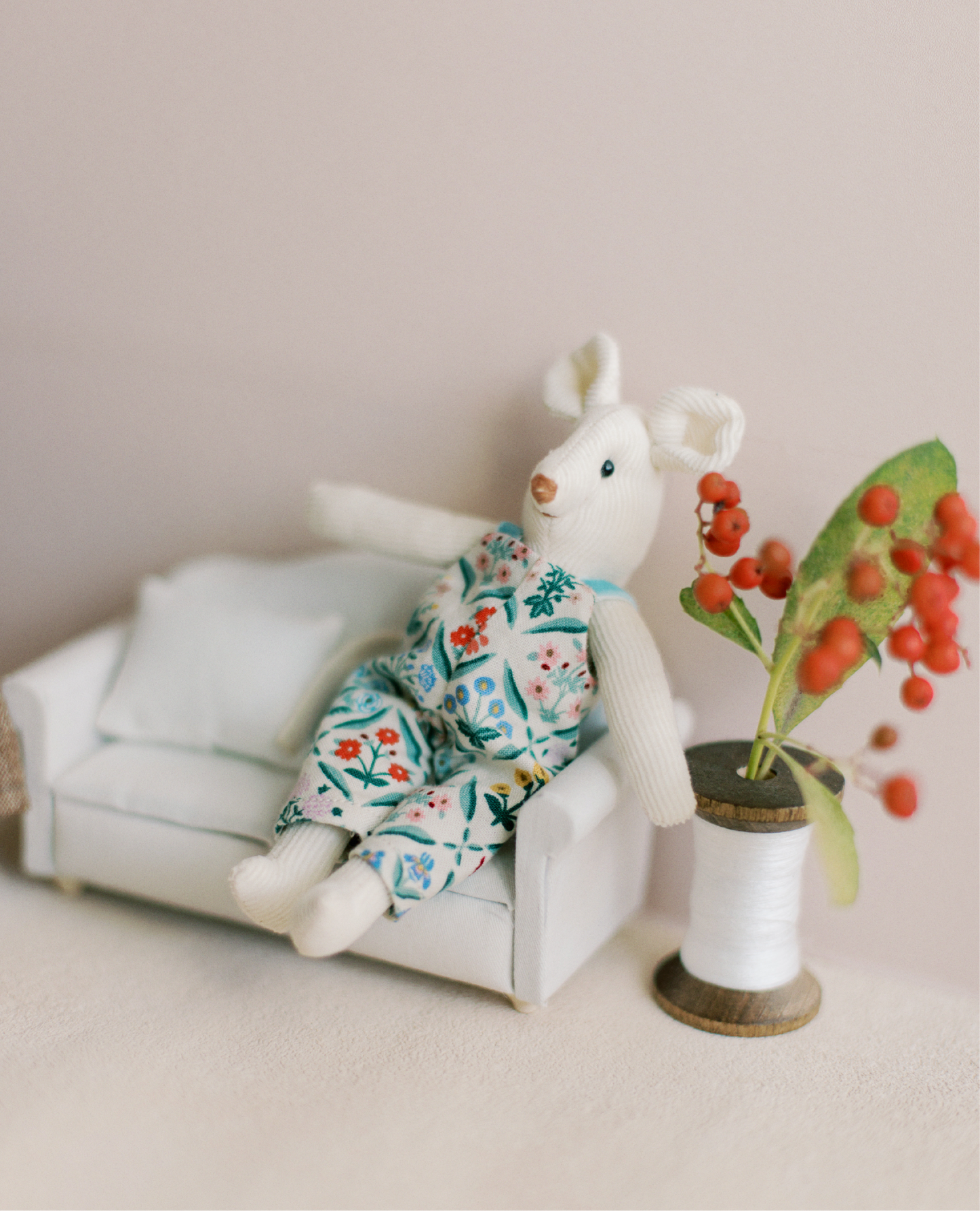 Dollhouse Critter Overalls PDF Sewing Pattern & Instructions