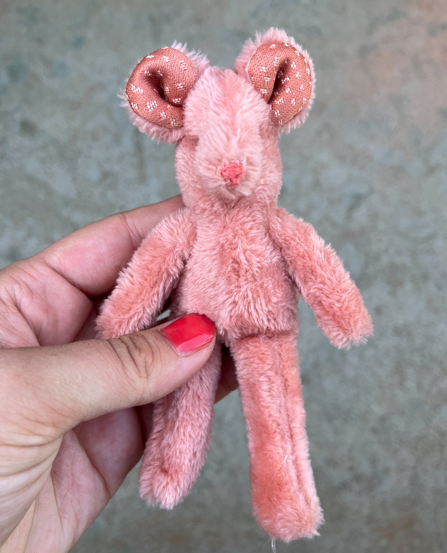 Plush Pink Mouse