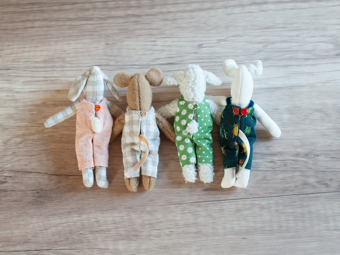 Dollhouse Critter Overalls PDF Sewing Pattern & Instructions
