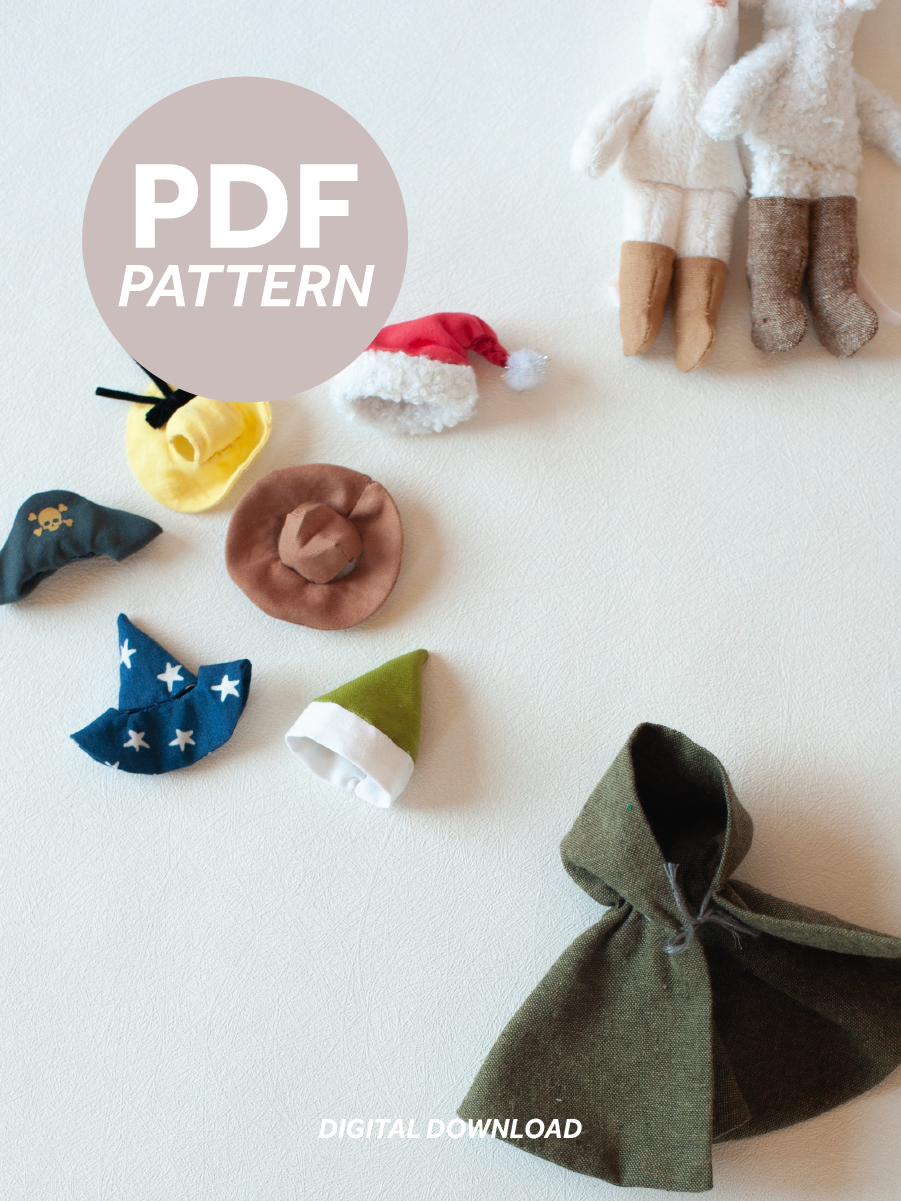 3 in 1: Dollhouse Critter Accessories PDF Sewing Pattern & Instructions