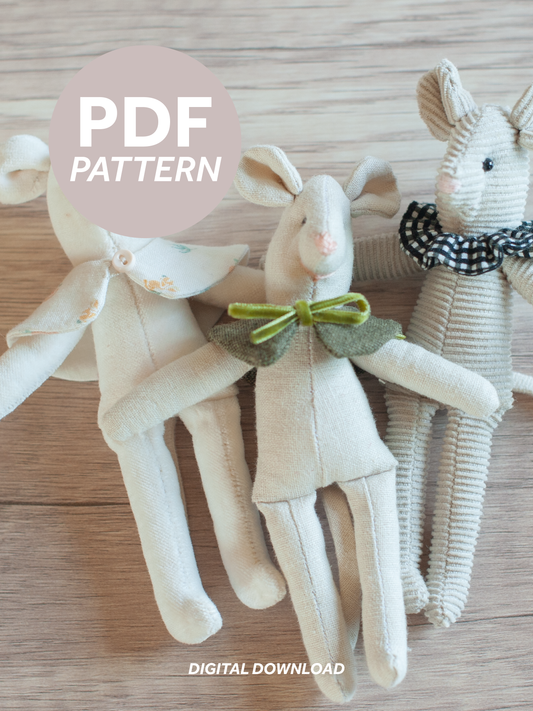 Dollhouse Critter Collar PDF Sewing Pattern & Instructions