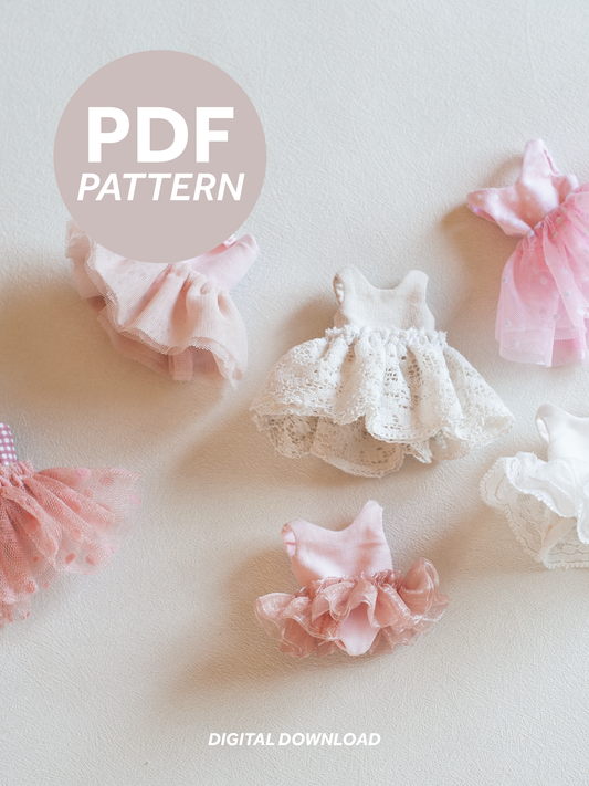 Dollhouse Critter Leotard and Tutu PDF Sewing Pattern & Instructions