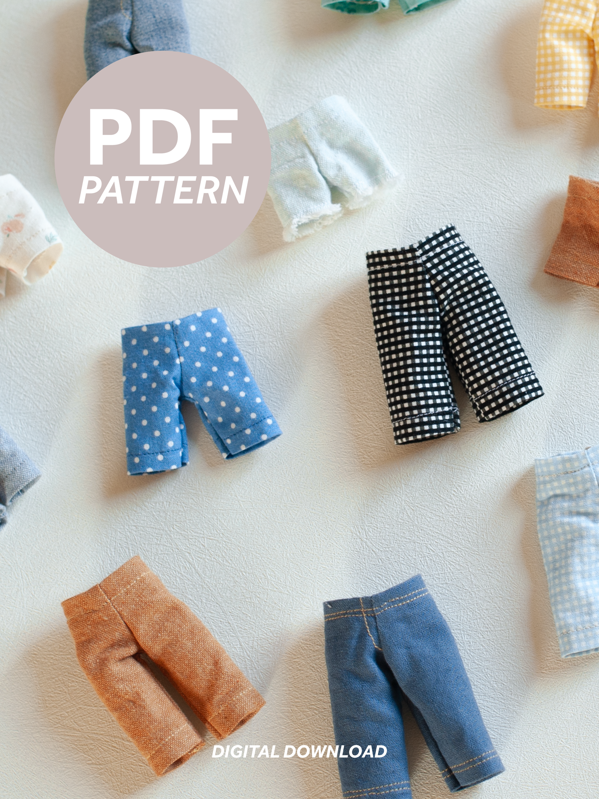 Dollhouse Critter Pants PDF Sewing Pattern & Instructions – Mama Roar