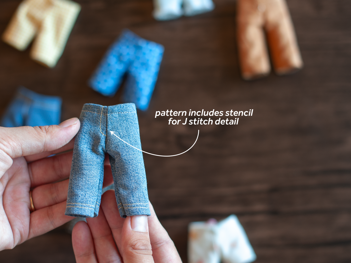 Dollhouse Critter Pants PDF Sewing Pattern & Instructions