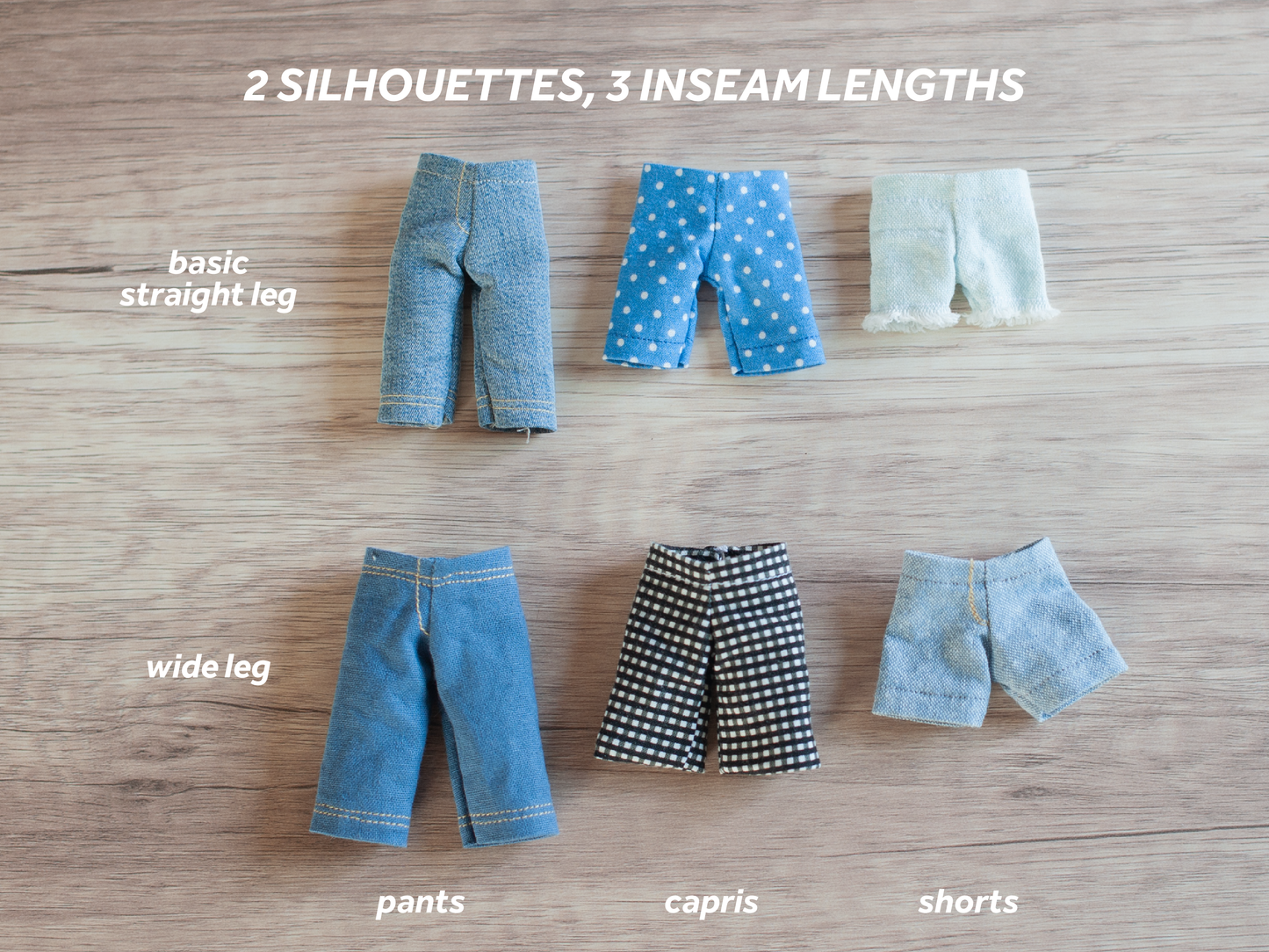 Dollhouse Critter Pants PDF Sewing Pattern & Instructions