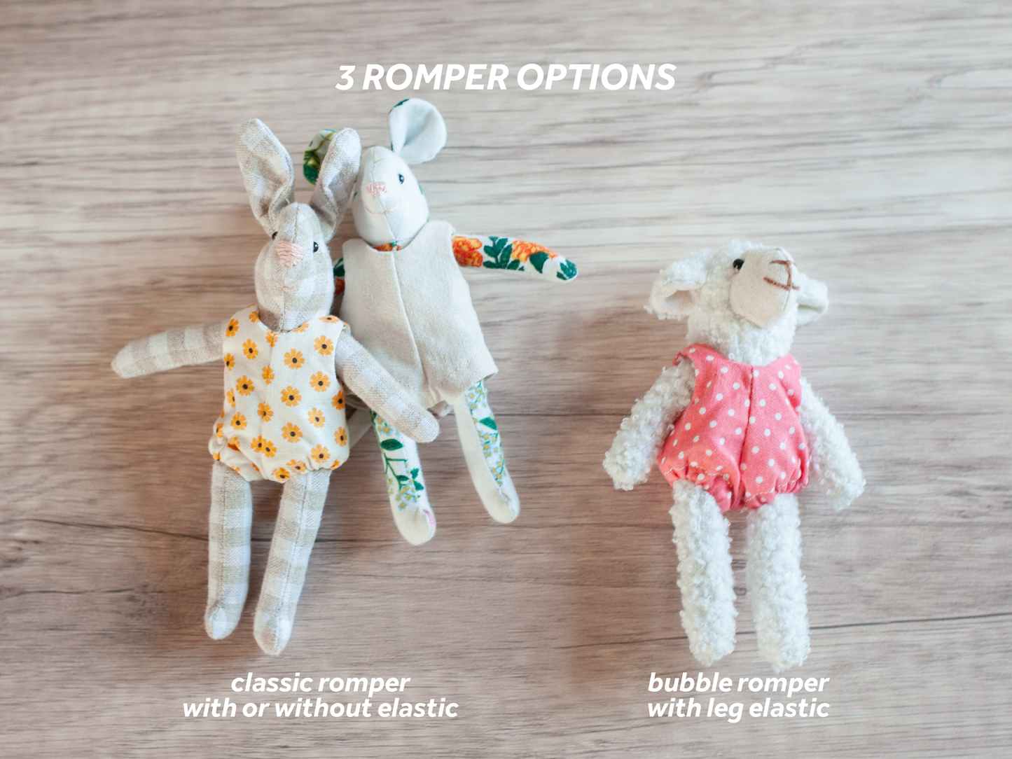 Dollhouse Critter Romper PDF Sewing Pattern & Instructions