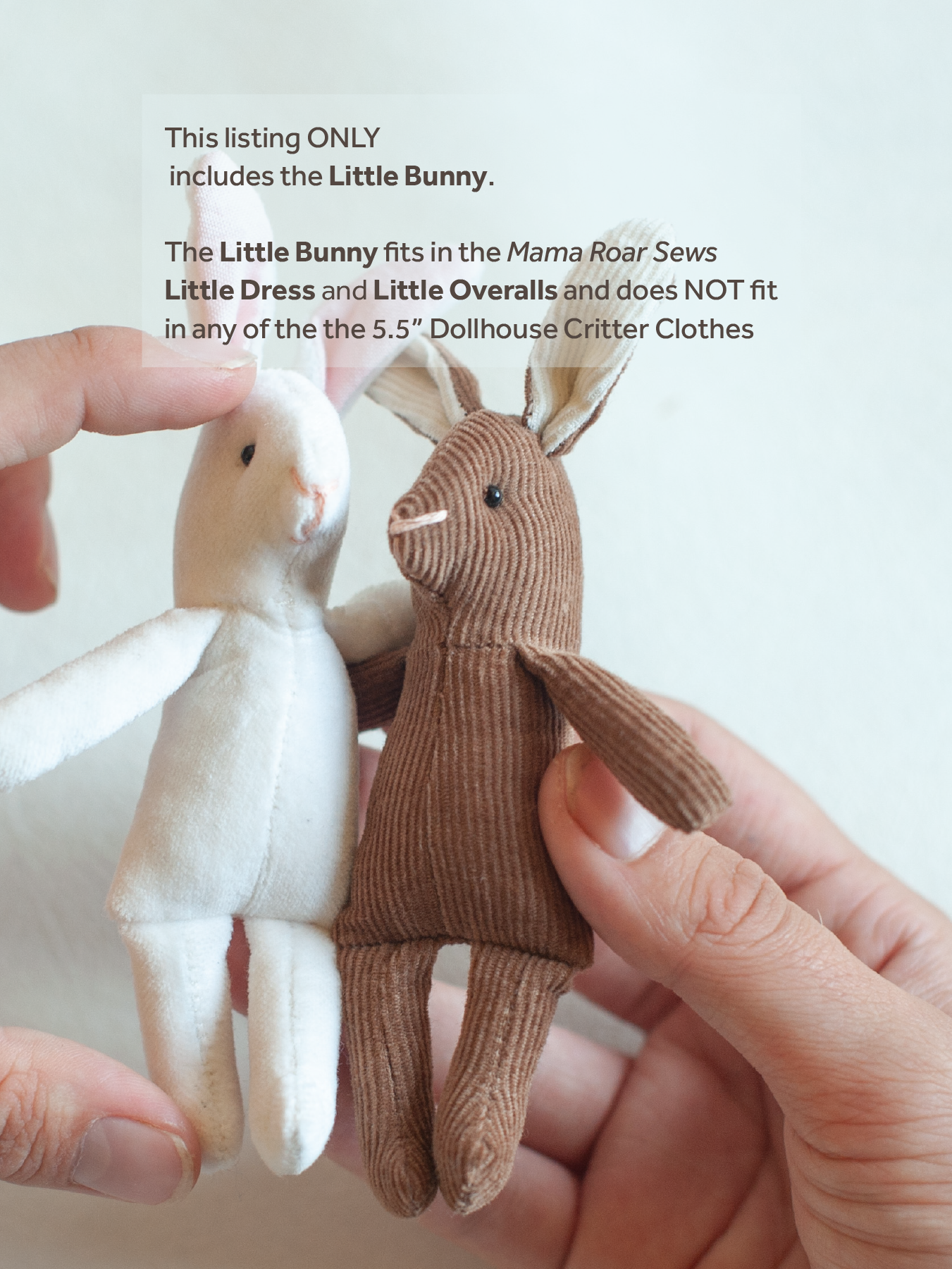 Little Bunny PDF Sewing Pattern & Instructions