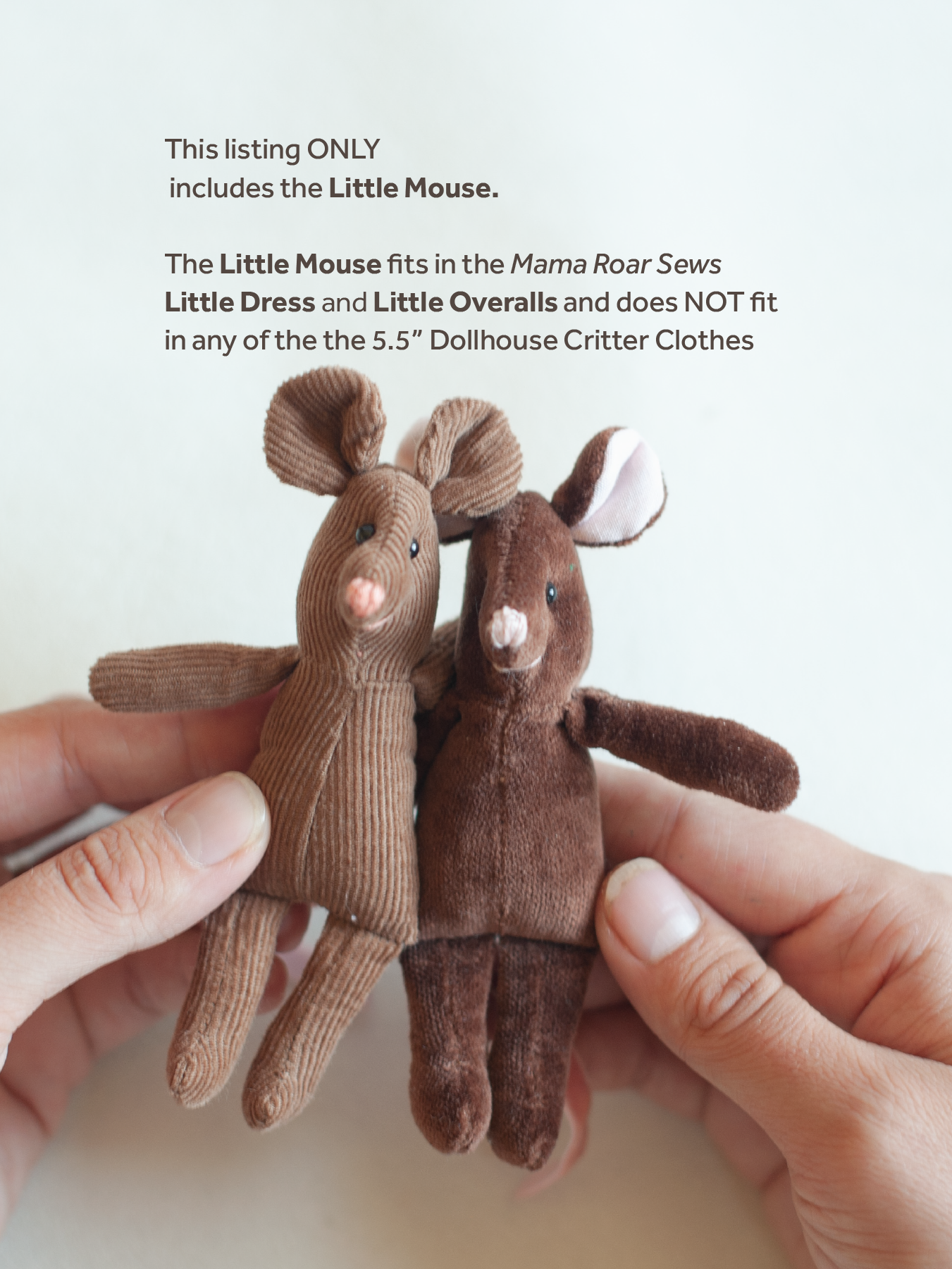 Little Mouse PDF Sewing Pattern & Instructions
