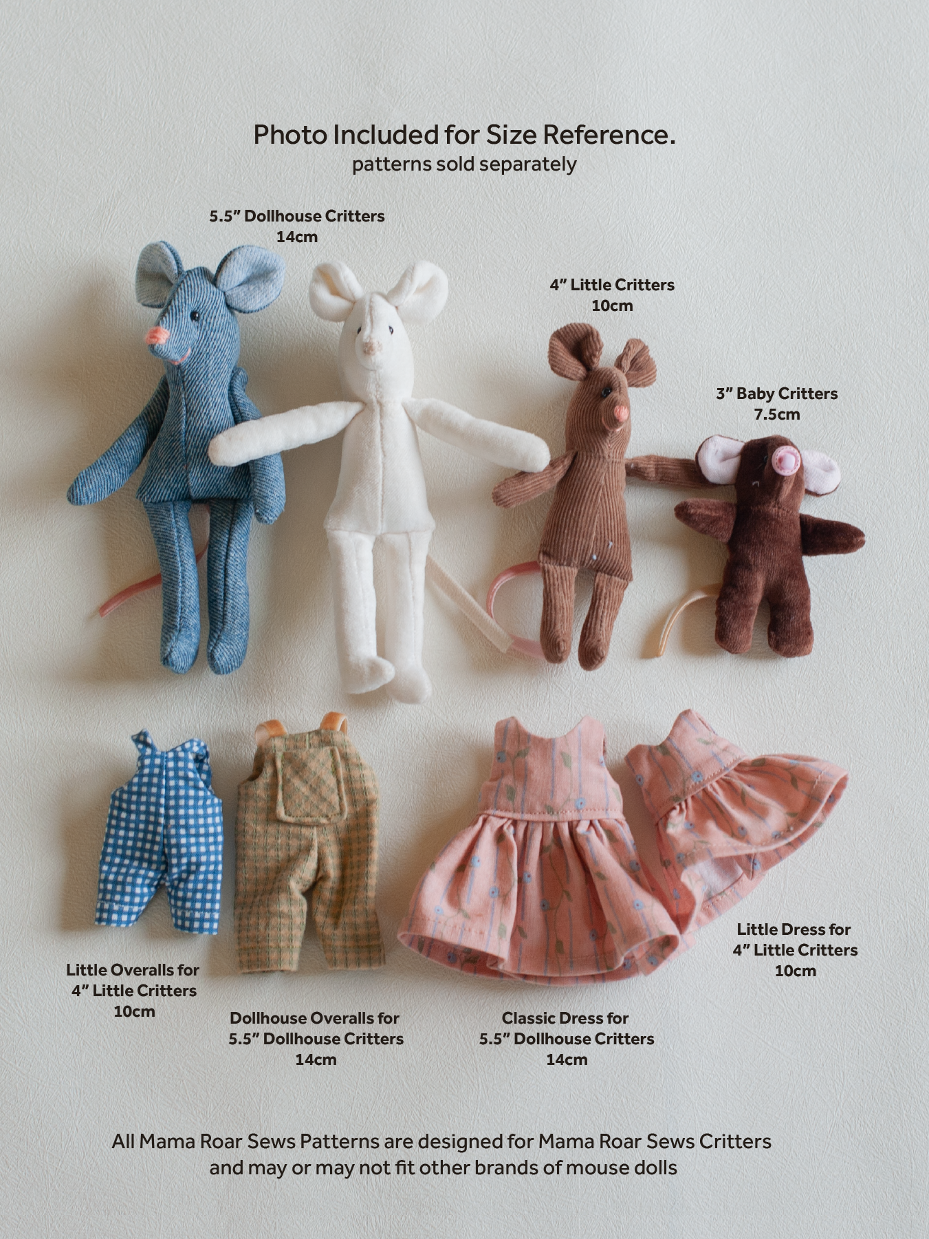 Little Mouse PDF Sewing Pattern & Instructions