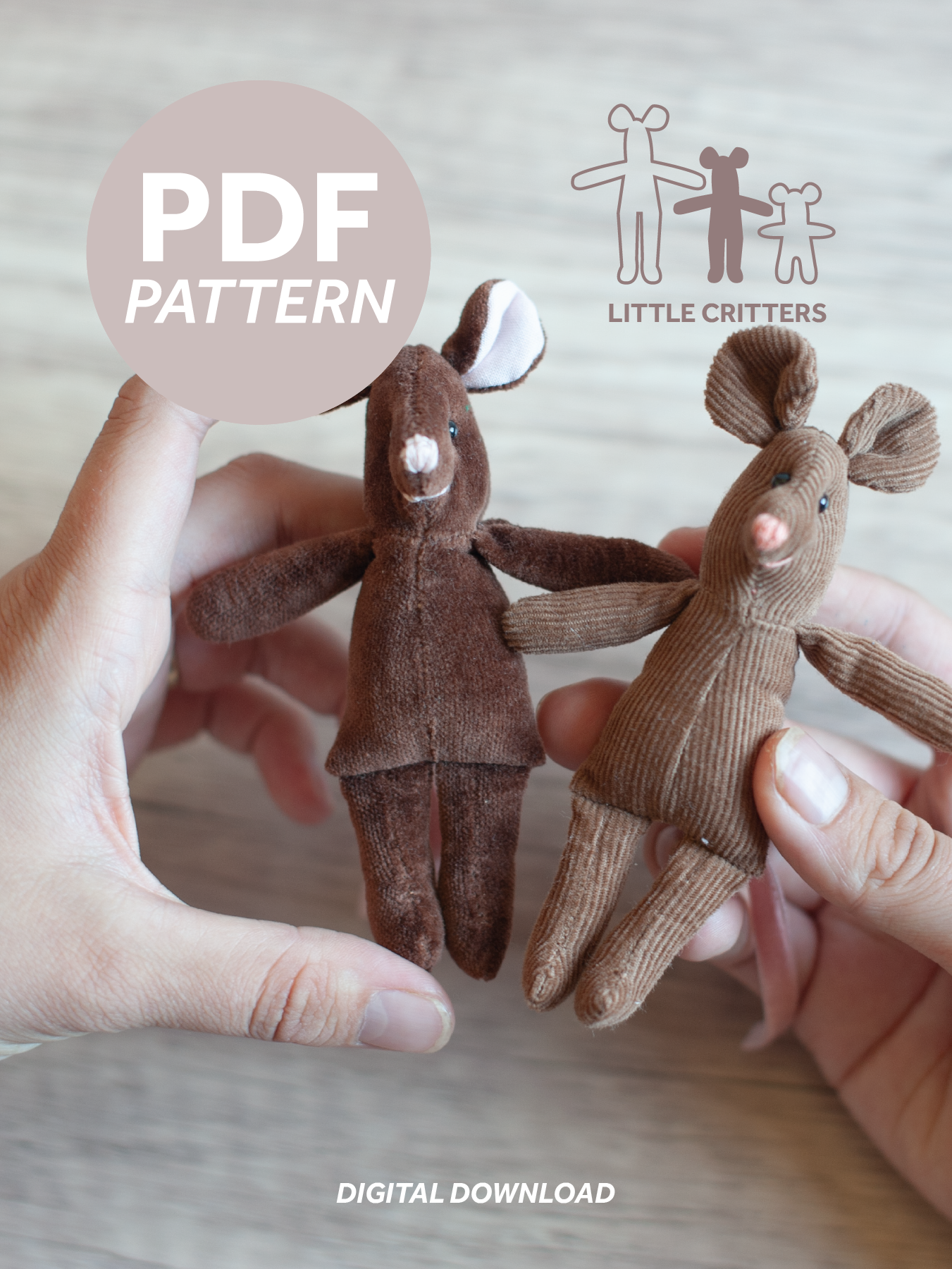 Little Mouse PDF Sewing Pattern & Instructions