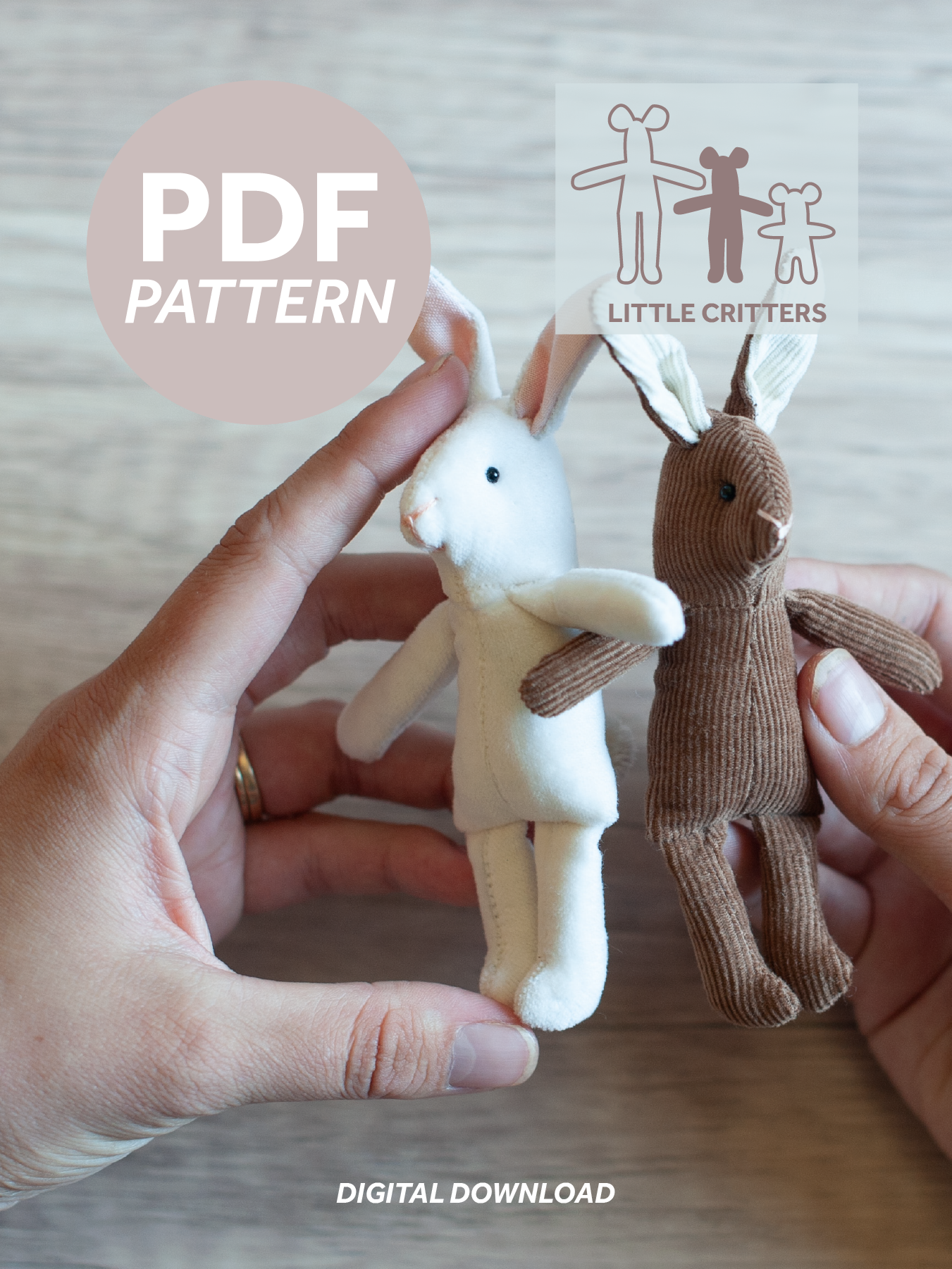 Little Bunny PDF Sewing Pattern & Instructions – Mama Roar