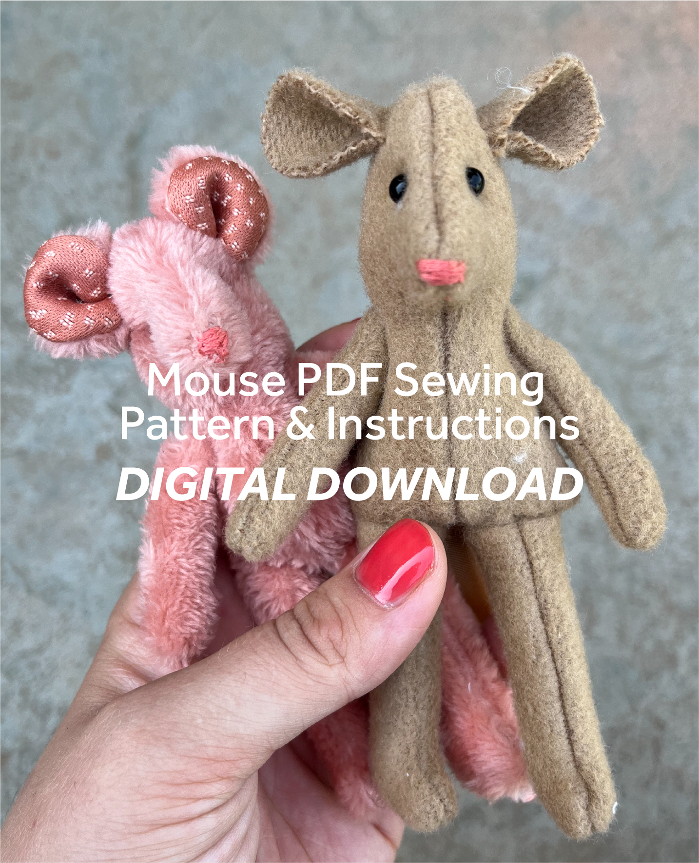 Mouse PDF Sewing Pattern & Instructions