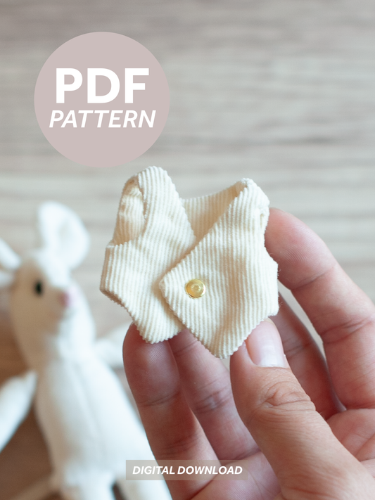 Dollhouse Critter Vest PDF Sewing Pattern & Instructions